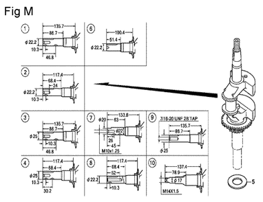 Fig-13 Diagram and Parts List for GCV160A Type EHHB Honda Engine