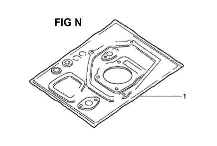 Fig-14 Diagram and Parts List for GXV340K2 Type DX3 Honda Engine