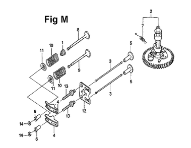 Fig-2 Diagram and Parts List for GXV160UH2 Type A1S Honda Engine
