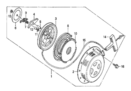 Fig-0 Diagram and Parts List for GX200 Type QVL Honda Engine