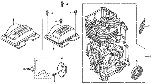 Fig-0 Diagram and Parts List for GC190LA Type MHA2 Honda Engine