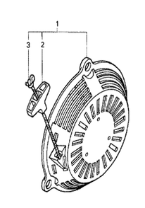 Fig-0 Diagram and Parts List for GC190A Type VXE9 Honda Engine