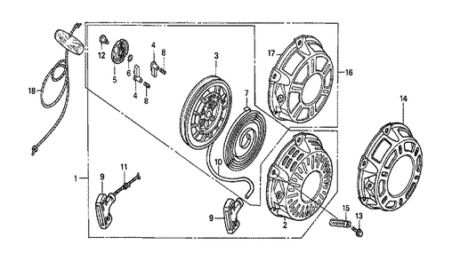 Fig-0 Diagram and Parts List for GX160K1 Type SHR4 Honda Engine