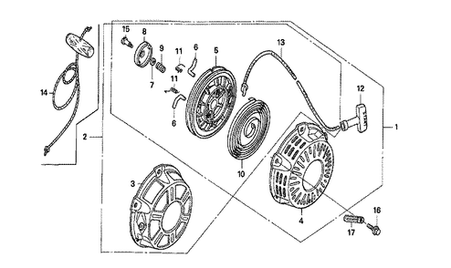 Fig-0 Diagram and Parts List for GX160K1 Type RX Honda Engine