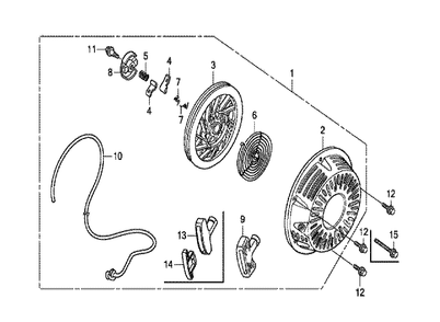 Fig-0 Diagram and Parts List for GX270T Type SH Honda Engine