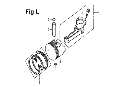 Fig-9 Diagram and Parts List for GXV160UH2 Type T1AT Honda Engine