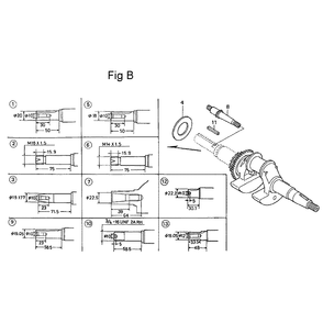 Fig-2 Diagram and Parts List for GC135 Type PXA Honda Engine