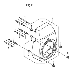 Fig-6 Diagram and Parts List for GC160 Type WME2 Honda Engine