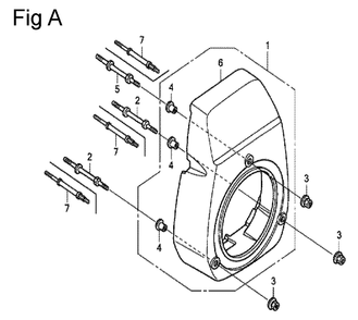 Fig-1 Diagram and Parts List for GC135 Type SHE Honda Engine