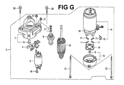 Fig-10 Diagram and Parts List for GXV530 Type UXE3 Honda Engine