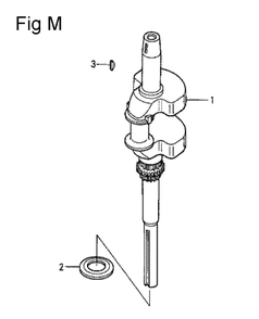 Fig-13 Diagram and Parts List for GCV530 Type DXA Honda Engine