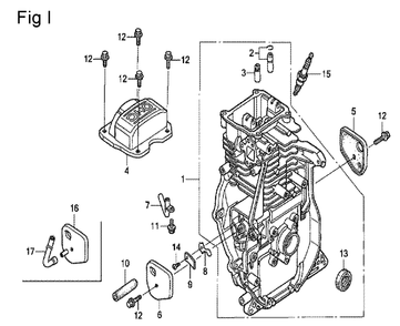 Fig-9 Diagram and Parts List for GX100U Type BE14 Honda Engine