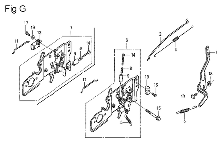 Fig-7 Diagram and Parts List for GCV160LE Type A7H1 Honda Engine