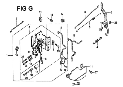 Fig-9 Diagram and Parts List for GXV160K1 Type A1 Honda Engine