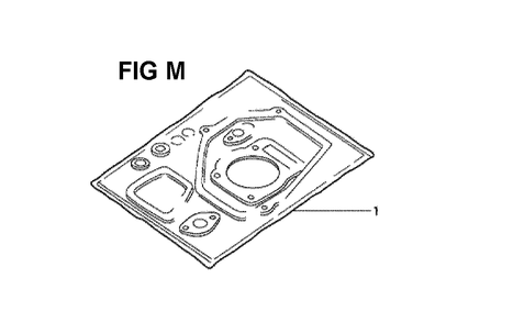 Fig-4 Diagram and Parts List for GXV160 Type N1 Honda Engine