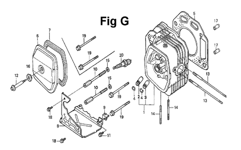 Part Location Diagram of 122A0-ZE9-000 Honda Head Comp., Cylinder