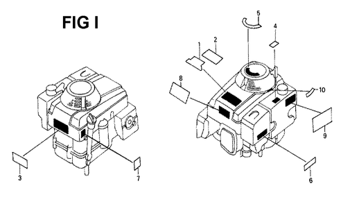 Fig-12 Diagram and Parts List for GXV340K1 Type DN4 Honda Engine