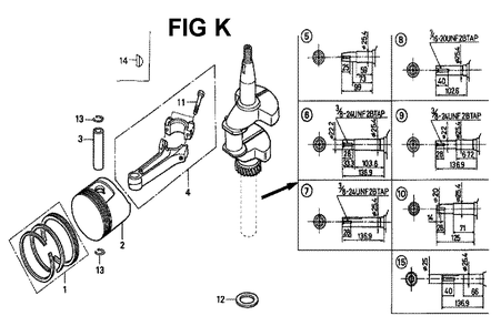 Fig-3 Diagram and Parts List for GXV160 Type SFL Honda Engine