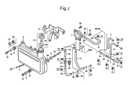 Fig-10 Diagram and Parts List for GC160 Type QHA Honda Engine