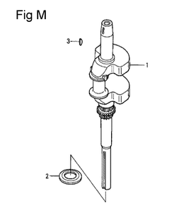 Fig-13 Diagram and Parts List for GCV530 Type EXA1 Honda Engine
