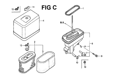 Part Location Diagram of 17210-ZE8-003 Honda Element, Air Cleaner