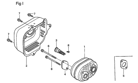 Fig-9 Diagram and Parts List for GSV190A Type A1A Honda Engine