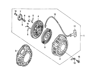Fig-0 Diagram and Parts List for GX160U1 Type QMD6 Honda Engine