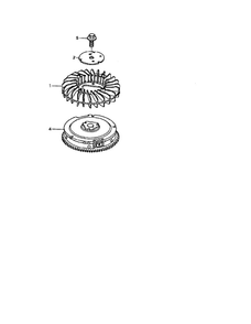 Flywheel Diagram and Parts List for GCV-530-EXA2  Honda Engine