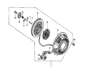 Fig-0 Diagram and Parts List for GX240K1 Type LD Honda Engine