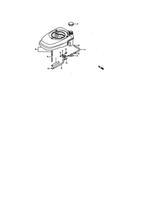 Part Location Diagram of 19610-ZM0-000ZA Honda Complete cover