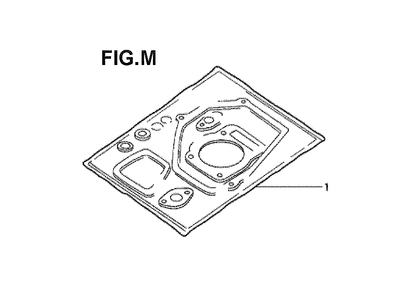 Fig-3 Diagram and Parts List for GXV120 Type SFL Honda Engine