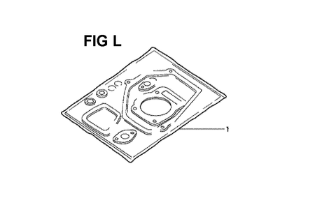 Fig-4 Diagram and Parts List for GXV160K1 Type SFCA Honda Engine