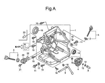 Fig-1 Diagram and Parts List for GC160 Type PXA Honda Engine