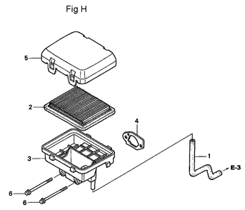 Fig-8 Diagram and Parts List for GC160A Type QEA2 Honda Engine