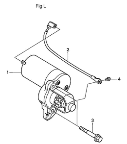 Fig-12 Diagram and Parts List for GC190A Type QEA2 Honda Engine