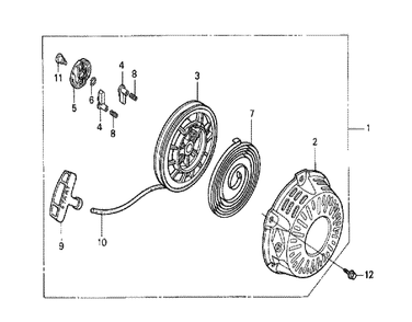 Fig-0 Diagram and Parts List for GX120K1 (SM14)(43-9099999) Honda Engine