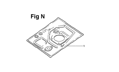 Fig-5 Diagram and Parts List for GXV270 Type DN Honda Engine