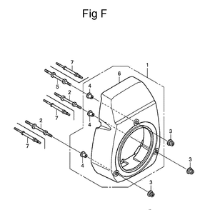 Fig-6 Diagram and Parts List for GC135 Type QHA Honda Engine