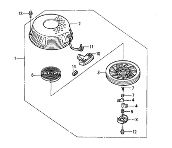 Fig-0 Diagram and Parts List for GXV340K1 Type DX Honda Engine