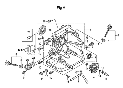 Fig-1 Diagram and Parts List for GC160A Type MEA2 Honda Engine