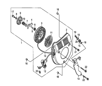 Part Location Diagram of 93901-22320 Honda Screw, Tap (3X12)