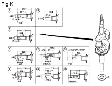 Fig-11 Diagram and Parts List for GCV160 Type A2R Honda Engine