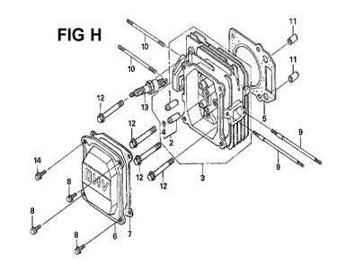 Fig-7 Diagram and Parts List for GXV160H2 Type N15 Honda Engine