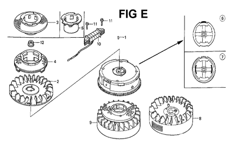 Fig-4 Diagram and Parts List for GXV160K1 Type N1 Honda Engine