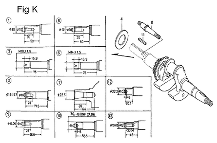 Fig-11 Diagram and Parts List for GC160 Type QHC Honda Engine