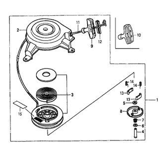 Fig-0 Diagram and Parts List for GXV160K1 Type A1 Honda Engine