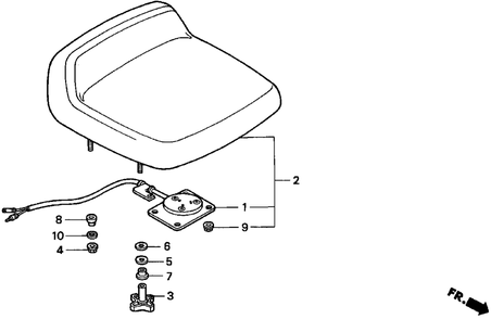 Part Location Diagram of 35800-763-A01 Honda Switch Assembly., Seat (Not Available)