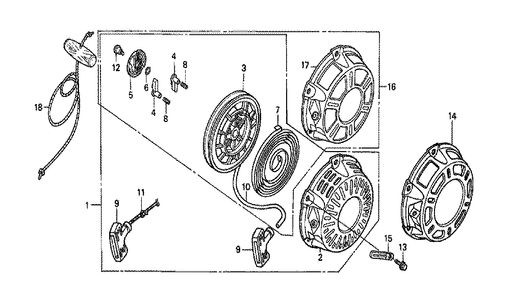 Fig-0 Diagram and Parts List for GX160K1 (RXU)(20-8669999) Honda Engine