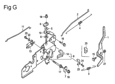 Fig-7 Diagram and Parts List for GCV160 Type A2R Honda Engine