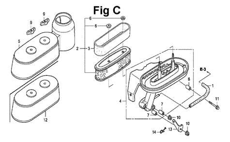 Fig-6 Diagram and Parts List for GXV160UH2 Type N1 Honda Engine